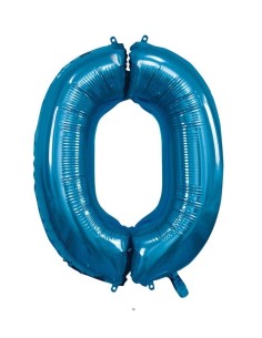 Palloncino Mylar 40" Cm. 101 Rocca - Blu - Numero 0