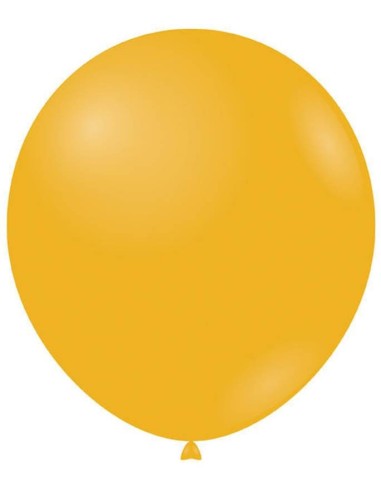 Palloncino lattice Deco Line Pastello 5" Giallo Papaya 229 - Confezione 100 pz