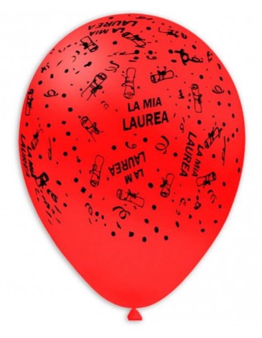 Palloncino lattice 11-12" stampa globo - La mia laurea - Confezione 100 pezzi