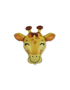 Palloncino mylar minishape 12" - Testa giraffa - Cf. 5 pezzi