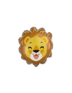 Palloncino mylar minishape 9" - Testa leone - Cf. 5 pezzi