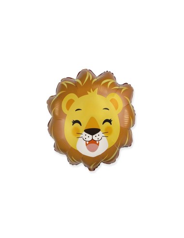 Palloncino mylar minishape 9" - Testa leone - Cf. 5 pezzi