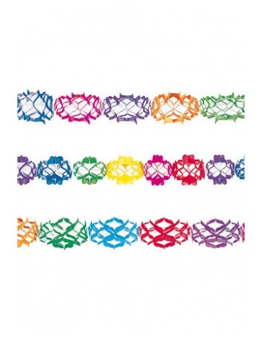 Festoni in carta multicolor Cm. 600 – Set 3 pezzi