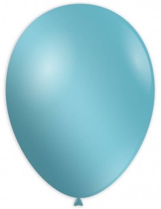 Palloncino lattice metallizzato 11-12" Cm. 30 - Confezione 100 pz - Celeste