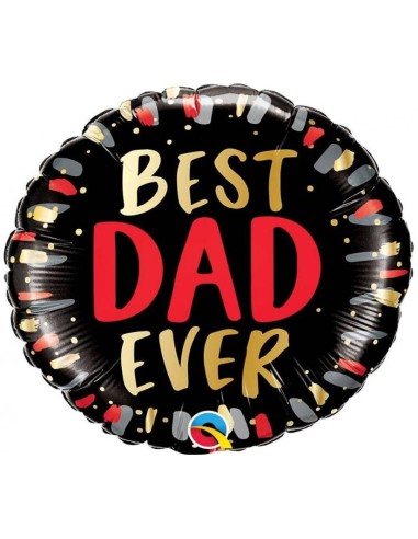 Palloncino mylar 18" Cm. 45 Qualatex - Best dad ever