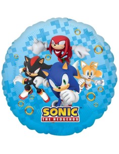 Palloncino mylar 18" Cm. 45 - Sonic and Friends rotondo