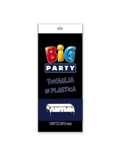 Tovaglia In Plastica Cm. 137x274 - Nera