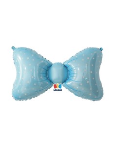 Palloncino mylar Cm. 92x49 - Fiocco azzurro