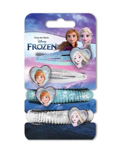 Blister 4 accessori per capelli Frozen II