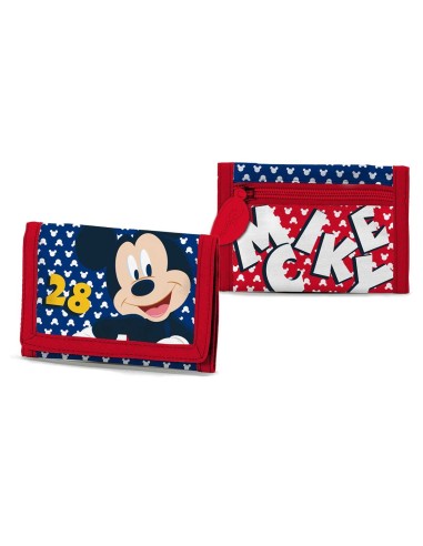 Portafoglio strappo Topolino blu/rosso