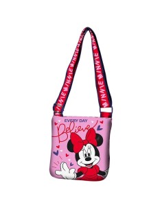 Borsetta tracollina piatta Minnie Every Day Believe