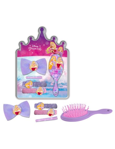 Set accessori per capelli e spazzola Principesse