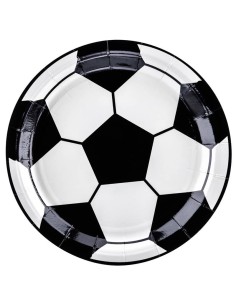 Piatti carta cm. 18 Pallone - Cf. 6 pz
