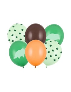 Palloncini in lattice cm. 30 Dinosauro mix - Blister 6 pezzi