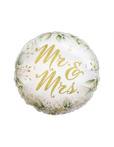 Palloncino mylar 18" Cm. 45 - Mr & Mrs