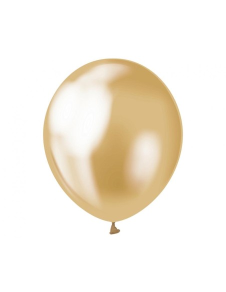 Palloncini lattice 12'' Platinum Oro Gold - Blister 7 pezzi