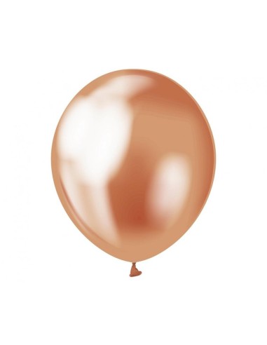 Palloncini lattice 12'' Platinum Orange Cooper - Blister 7 pezzi