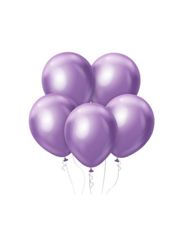 Palloncini lattice 12'' Platinum Light Purple - Blister 7 pezzi
