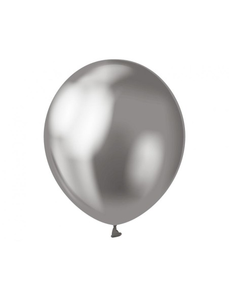 Palloncini lattice 12'' Platinum Grey - Blister 7 pezzi