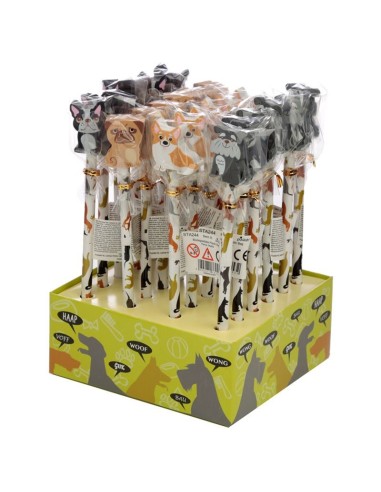 Matita con topper gomma 3D - Cani
