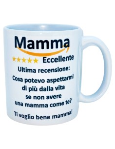 Tazza mug ceramica "Recensione Mamma"