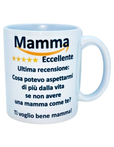 Tazza mug ceramica "Recensione Mamma"