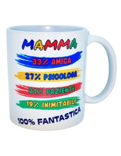 Tazza mug ceramica "Mamma 100% fantastica"
