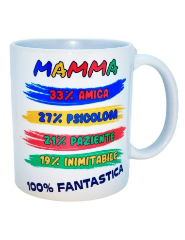 Tazza mug ceramica "Mamma 100% fantastica"