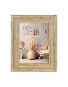 Portafoto in legno classico Cm. 18,5x23,5 - Foto Cm. 13x18 - Legno naturale