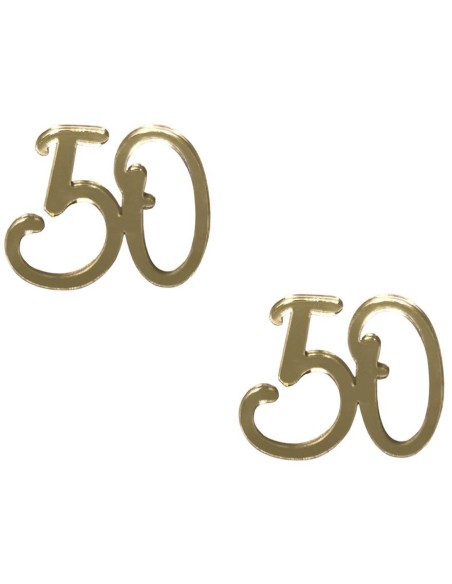 Scritte micro in plex crystal - 50 - Oro Gold - Cf. 10 pezzi