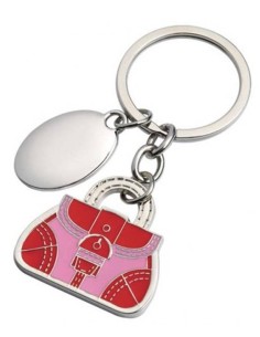 Portachiavi in metallo Borsetta in scatola regalo 2