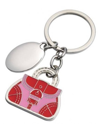 Portachiavi in metallo Borsetta in scatola regalo