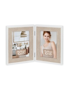 Portafoto in plastica doppio Cm. 21x32 - 2 foto Cm. 10x15