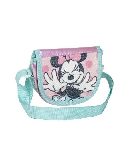 Borsetta tracollina con pattina glitterata deluxe Minnie