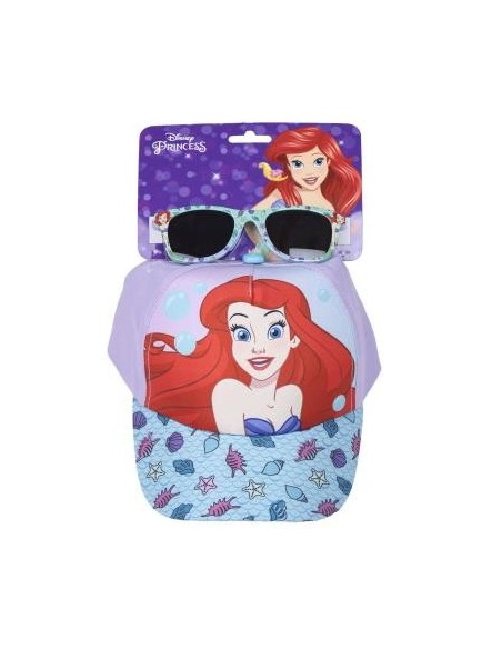 Set cappello con visiera e occhiali da sole - Sirenetta