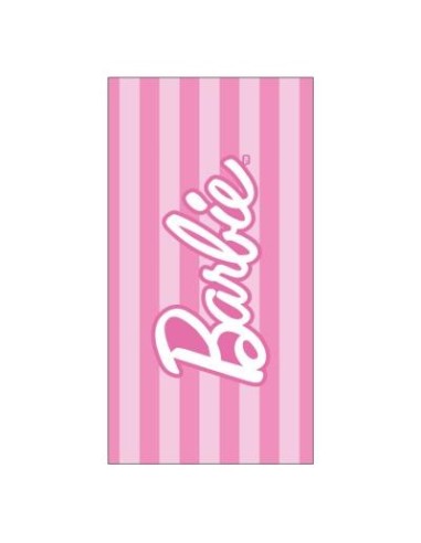 Telo mare microfibra Barbie righe