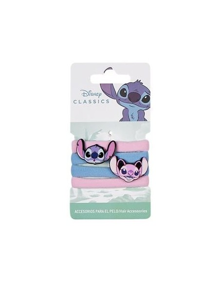 Set 4 fermacapelli elastici con applicazione Stitch