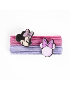 Set 8 fermacapelli elastici sottili con applicazione Minnie 2