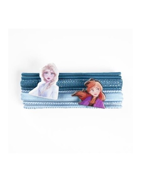 Set 8 fermacapelli elastici sottili con applicazione Frozen II