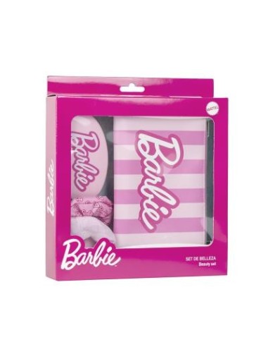 Set regalo con pochette + spazzola + fermacapelli Barbie