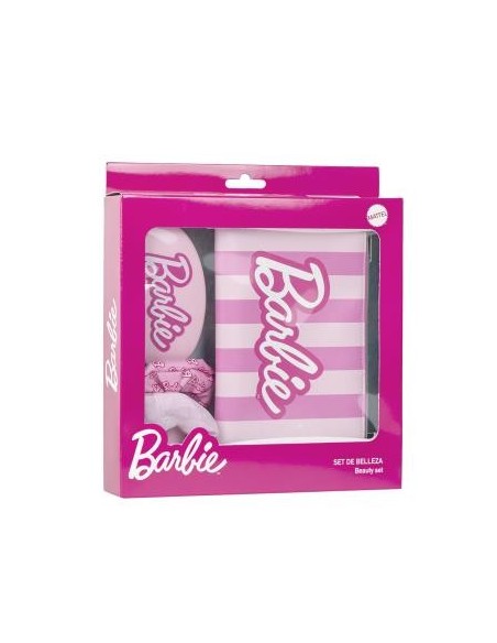 Set regalo con pochette + spazzola + fermacapelli Barbie