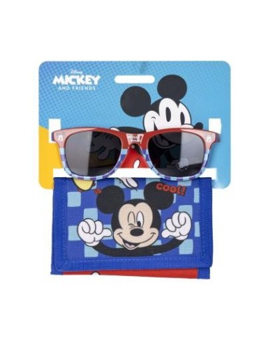 Set occhiali da sole premium e portafoglio strappo - Topolino Mickey