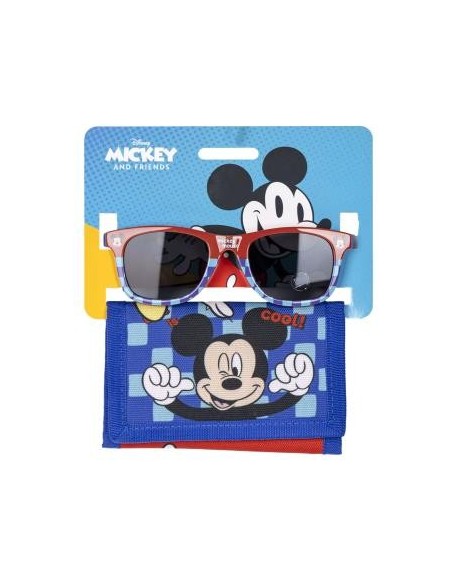 Set occhiali da sole premium e portafoglio strappo - Topolino Mickey