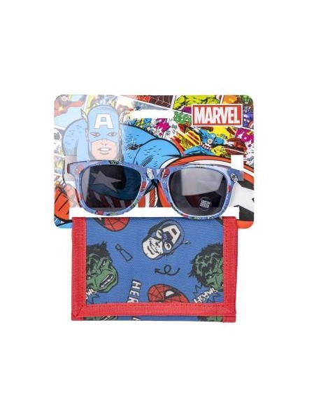 Set occhiali da sole premium e portafoglio strappo - Avengers