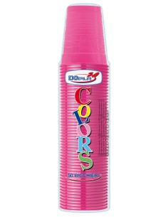 Bicchieri 200 ML plastica Color - Cf. 50 pezzi - Fuxia