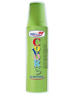 Bicchieri 200 ML plastica Color - Cf. 50 pezzi - Verde