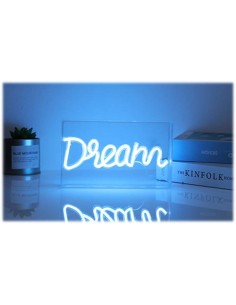 Lampada insegna led neon in cornice plex Cm. 23x4x13 - Dream