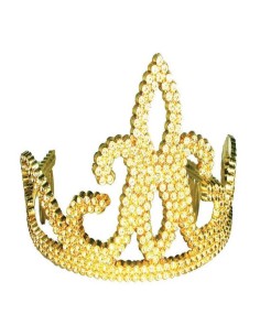 Cerchietto tiara plastica oro gold