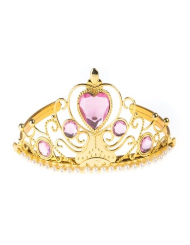 Cerchietto tiara dorata con diadema