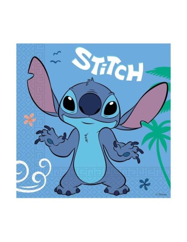 Tovaglioli carta Cm. 33x33 - Stitch - Cf. 20 pezzi